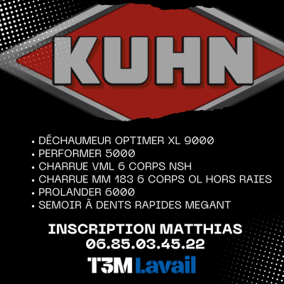 Démo travail du sol KUHN - T3M LAVAIL